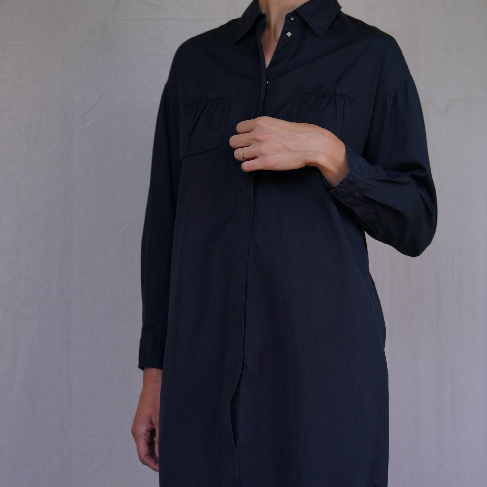 Miu Miu Midnight Blue Shirt Dress